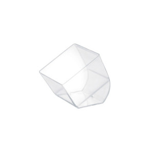 VASO TRANSPARENTE CUBO - 50x50xh55mm 58ml PK100u 2