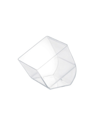 VASO TRANSPARENTE CUBO - 50x50xh55mm 58ml PK100u-1
