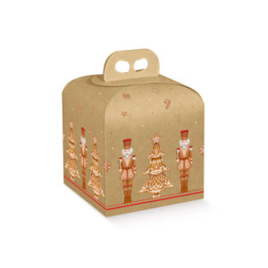 CAJA PANETTONE GINGER BREAD - 200x200xh180mm PK10u
