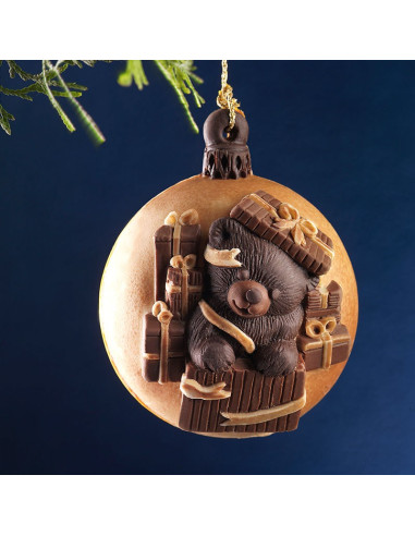 M. DS4065 BOLA NAVIDAD OSO REGALO 1p. DECOSILNavidad
