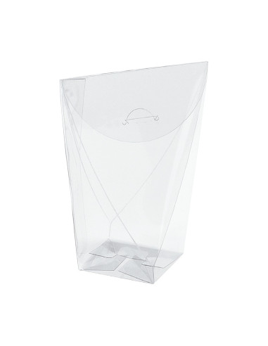 EST.TRANSP 40x40x95 PK (10u) SACCHETTO ROMBOEstuches Transparentes