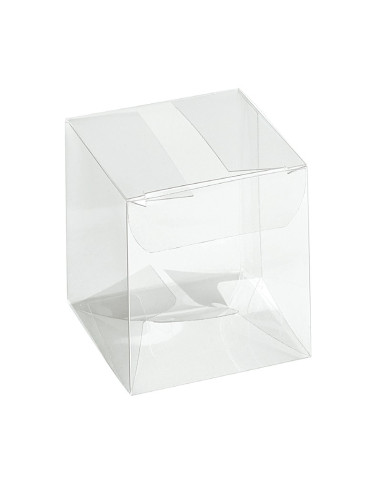 ESTUCHE TRANSPARENTE 50x50x80mm SCATTO (10ud)Estuches Transparentes