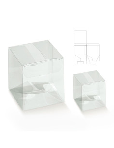EST.TRANSP 100x100x160mm PK (10u) SCATTOEstuches Transparentes