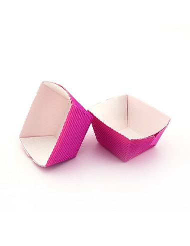 MOLDE HORNEAR 42x42x37mm PK(100u) FUCSIA/ANTIGRASAMoldes Papel