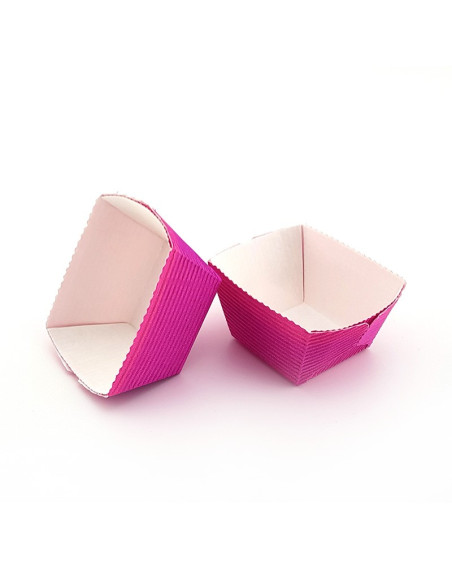 MOLDE HORNEAR 42x42x37mm PK(100u) FUCSIA/ANTIGRASAMoldes Papel