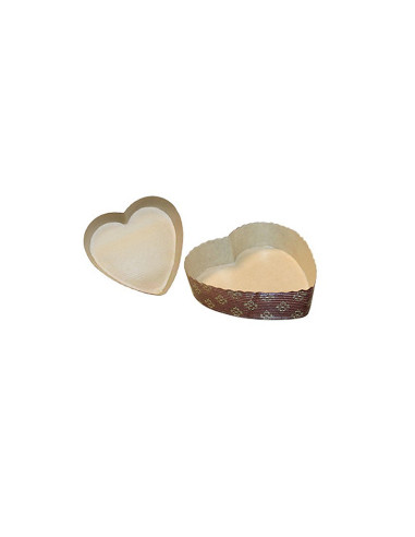MOLDE CORAZÓN PK (50u) 100gMoldes Papel