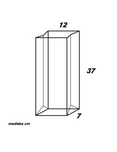 BOLSA TRANSP. 12+7x36cm FONDO CUADRO PK (50u)