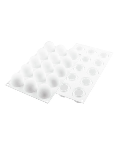 MOLDE TRUFFLES 40 D43x36mm 15p 40mlSilikomart Monoporciones
