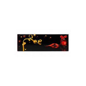 CAJA TRONCO BOULE NOEL ROUGE - 25x11xh11cm PK25u 2