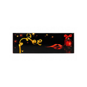 CAJA TRONCO BOULE NOEL ROUGE - 35x11xh11cm PK25u 2
