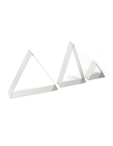 MARCO INOX 16 x 4 cm TRIANGULARAros lisos