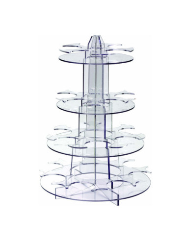 EXPOSITOR 4est. 26 MUFFINS d30Xh41cm PLEXIGLASS