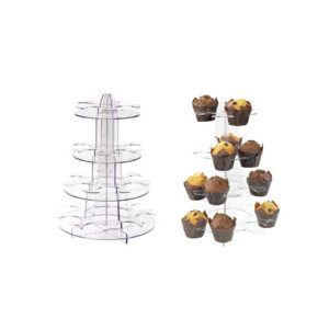 EXPOSITOR 4est. 26 MUFFINS d30Xh41cm PLEXIGLASS 2