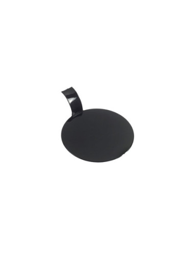 LENGUETA D.8cm REDONDA PLAST. NEGRO (100u)