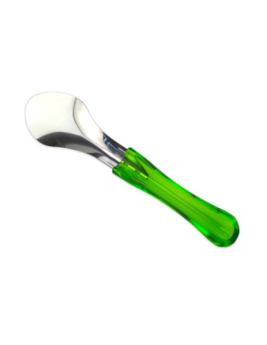ESPÁTULA HELADO 26cm IN.18/10 MANGO VERDE TRANSP.