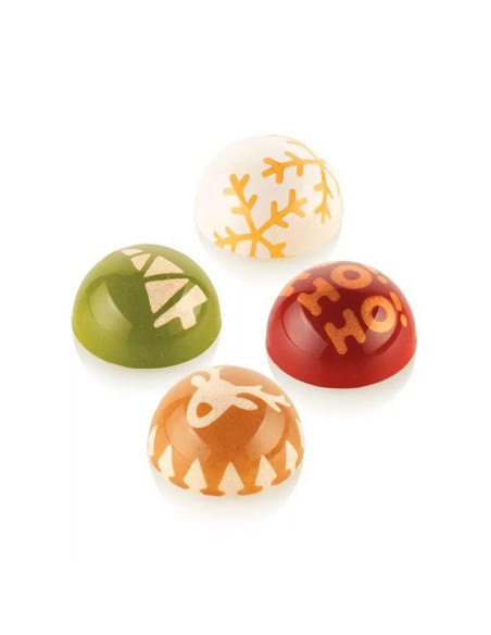 CHOCO STAMP B 4 SILICONE MOULD - Ø31xh17mm