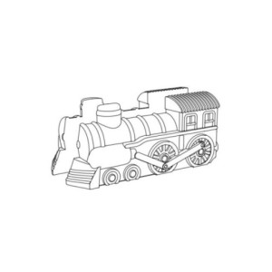 M. MAQUINA LOCOMOTIVA - 180x62xh78mm 250g 2