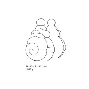 M. SANTA TWIST - Ø140xh180mm 280g 2c 2