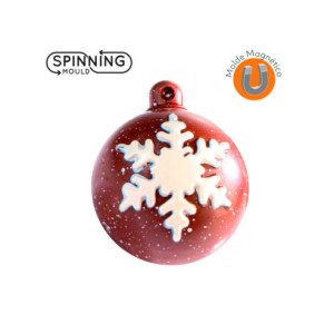 M. MAGNETICO BOLA NAVIDAD COPOS - Ø60xh72mm 47g 6c
