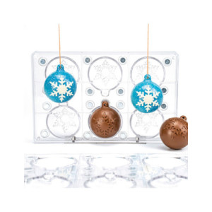 M. MAGNETICO BOLA NAVIDAD COPOS - Ø60xh72mm 47g 6c 2