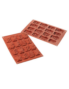 MOLDE SF146 XMAS CHOCO TAGS 59x29xh6.8mm