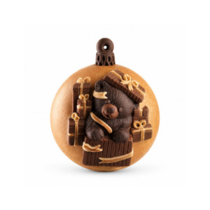 M. BOLA NAVIDAD OSO REGALO - 80x45xh100mm 196g