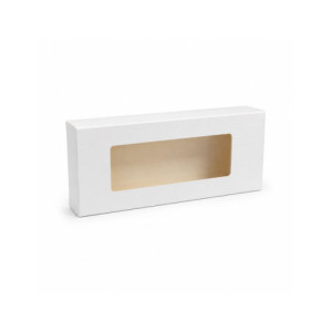 CAJA TURRÓN BLANCA + INSERTO - 205x85xh28mm PK25u
