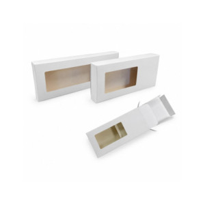 CAJA TURRÓN BLANCA + INSERTO - 205x85xh28mm PK25u 2