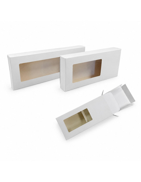 CAJA TURRÓN BLANCA + INSERTO - 205x85xh28mm PK25u-1