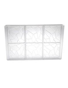 MOLDE TABLETA GEOMÉTRICA 80x80x7,5m 6pTabletas
