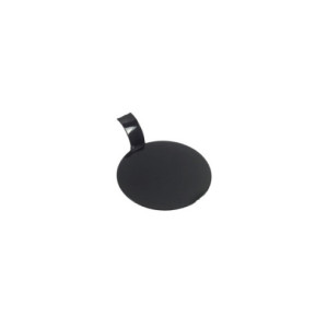 LENGUETA D.8cm REDONDA PLAST. NEGRO (100u)