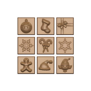 M. NAPOLITANAS NAVIDAD - 31x31xh7mm 8g 18c