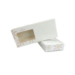 CAJA TURRON BLANCA COPO INSERTO - 21x9xh2,8 PK25u