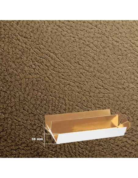 ESTUCHE PIEL MARRÓN - 145x75x35mm Int35 PK10u-1