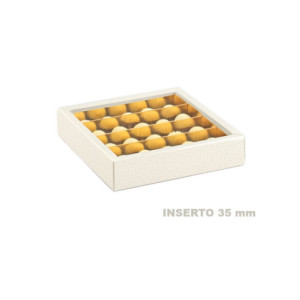 ESTUCHE PIEL BLANCA - 145x145x35mm Int35 PK10