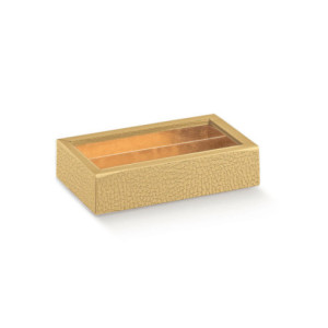 ESTUCHE PIEL ORO - 145x75x35mm Int35 PK10u
