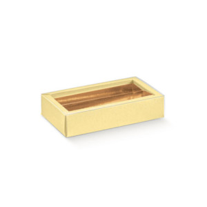 ESTUCHE AMARILLO TOPOS - 145x75x35mm Int35 PK10u