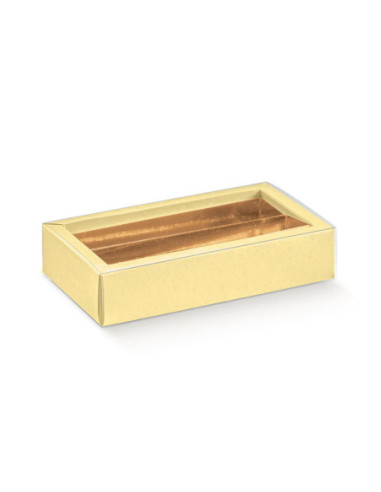 ESTUCHE AMARILLO TOPOS - 145x75x35mm Int35 PK10u