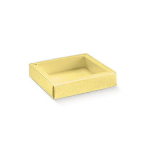 ESTUCHE AMARILLO TOPOS - 145x145x35mm Int35 PK10u