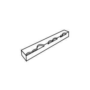 M. PVC TURRÓN TU491 - 250x35xh25mm 1c 2