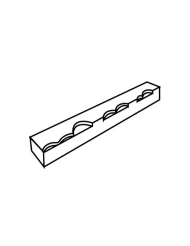 M. PVC TURRÓN TU491 - 250x35xh25mm 1c-1