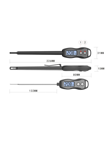TERMOMETRO DIGITAL CON SONDA -50/+300ºC - 31x226mm-3