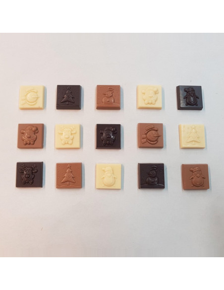 NAPOLITANAS NAVIDAD 30.6x30.6mmSnacks y Napolitanas