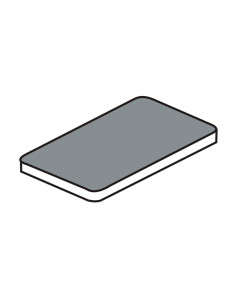 M. PVC 09-504 BASE IRREG. LISA RECT. 300x205x20mm