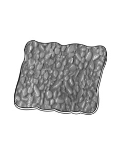 MOLDE PVC BASE IRREGULAR 200x130x7mm RUGOSA