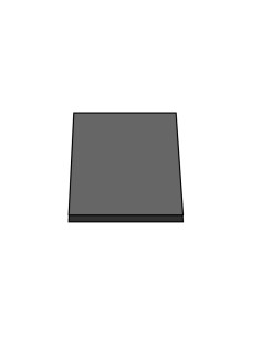 M. PVC BASE RECTANGULAR 96x96x5mm