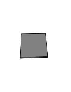 MOLDE PVC BASE CUADRADA 115x115x6mm RUGOSA