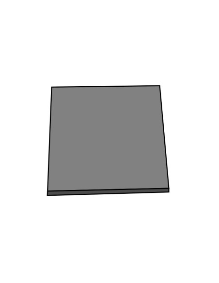 MOLDE PVC ARB983 BASE CUADRADA RUGOSA 200x200x6mmPvc Bases