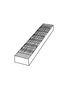 MOLDE PVC TURRÓN TU537 200x40x20mm (2c)