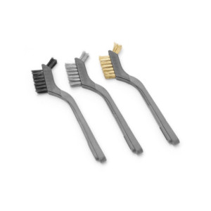 CEPILLO METALICO JUEGO 3 NYLON-INOX-LATON 178 mm